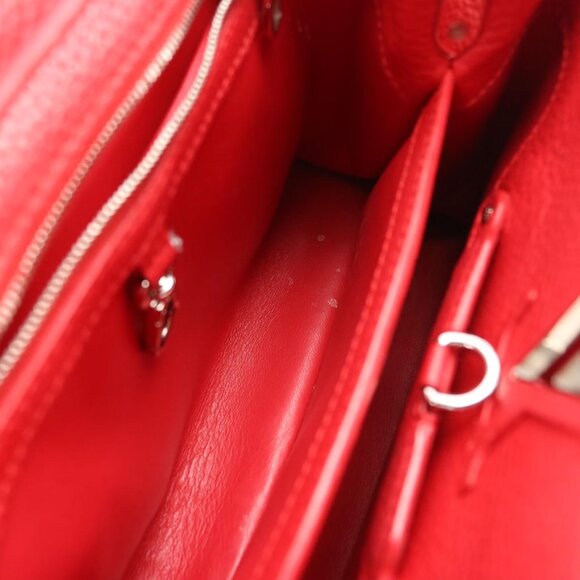 Louis Vuitton Red Taurillon Capucines BB Bag - Picture 7 of 8